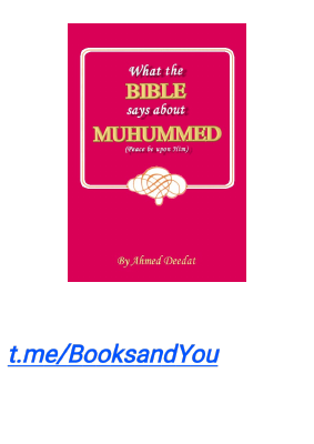 What the BIBLE says about MAHSMMOD(Ahmed Deeda.pdf